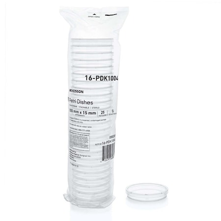 Mckesson Petri Dish, 100 x 15 mm, 500PK 16-PDK1004